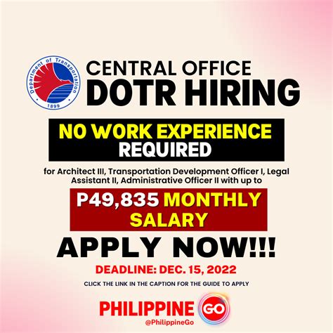 dotr hiring 2024